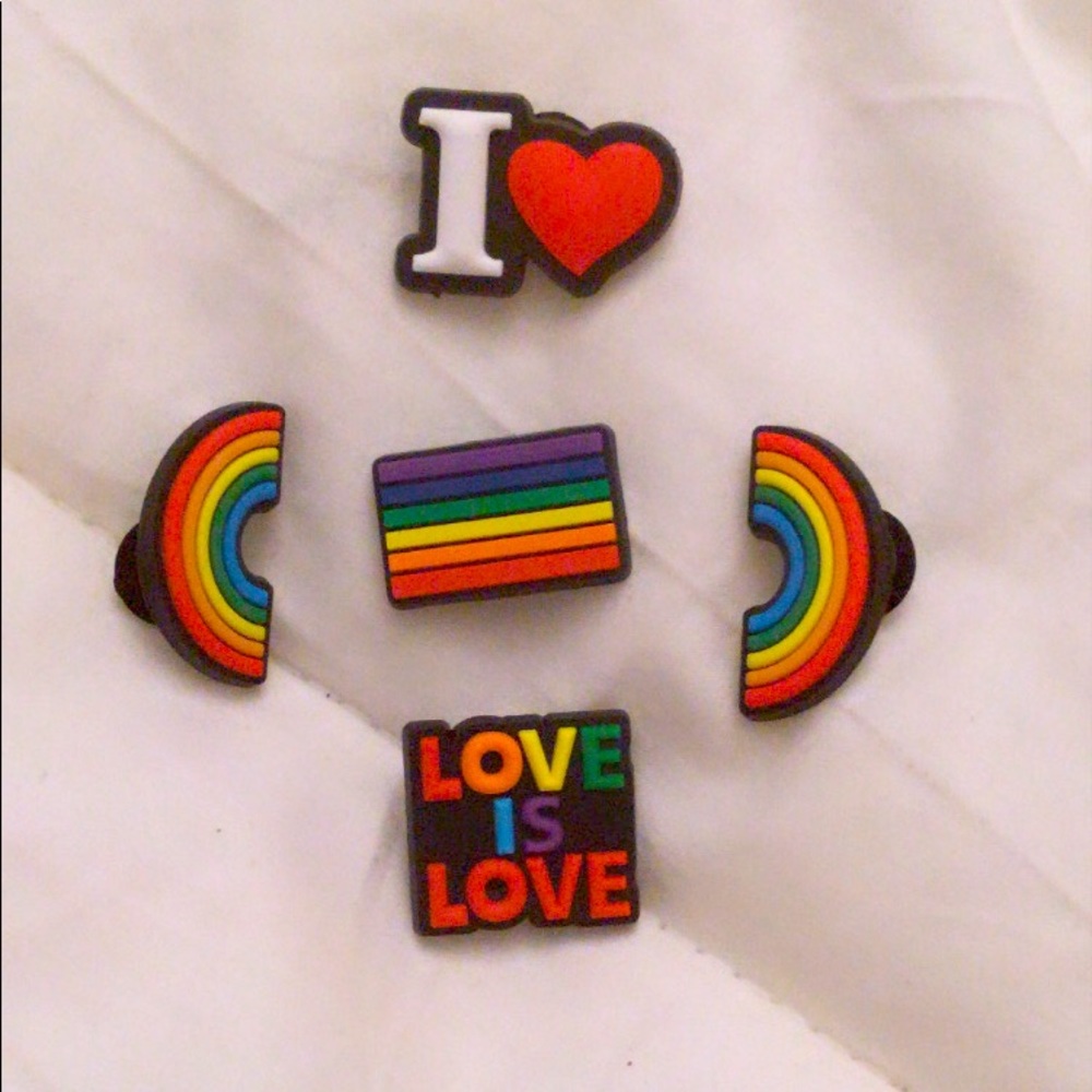 Rainbow Crocs jibbitz